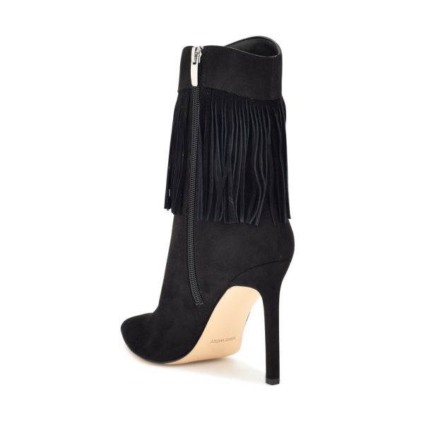 Tries Heeled Fringe Booties - Image 3