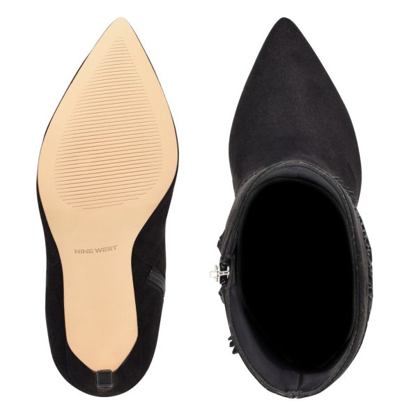 Tries Heeled Fringe Booties - Image 5