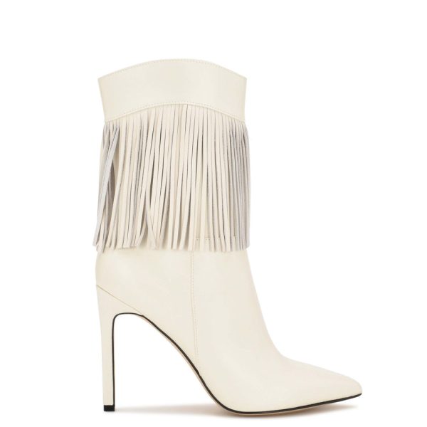 Tries Heeled Fringe Booties