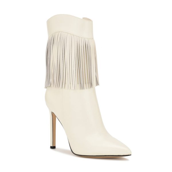 Tries Heeled Fringe Booties - Image 2