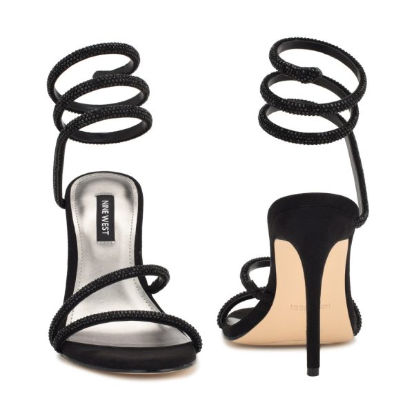 Maskil Ankle Wrap Heeled Sandals - Image 4