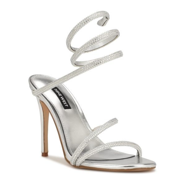 Maskil Ankle Wrap Heeled Sandals - Image 2