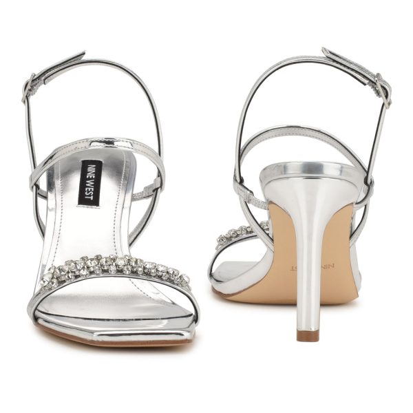Oreece Heeled Slingback Sandals - Image 4