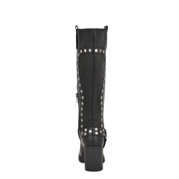 Cert Heeled Moto Boots - Image 4