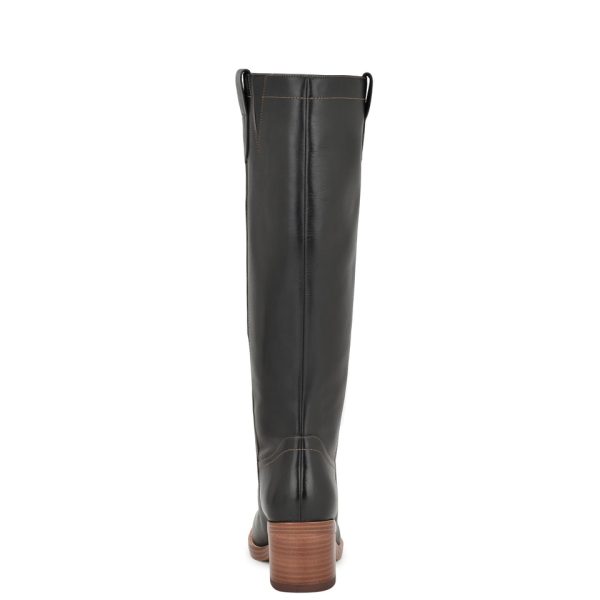 Hecee Block Heel Tailored Boots - Image 4
