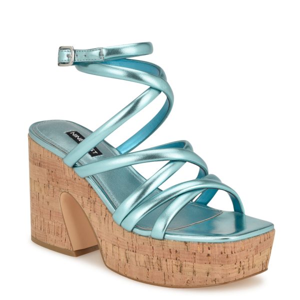 Corke Platform Wedge Strappy Sandals - Image 2