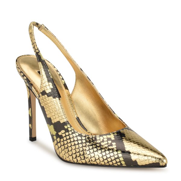 Feather Pointy Toe Slingback Pumps - Image 2