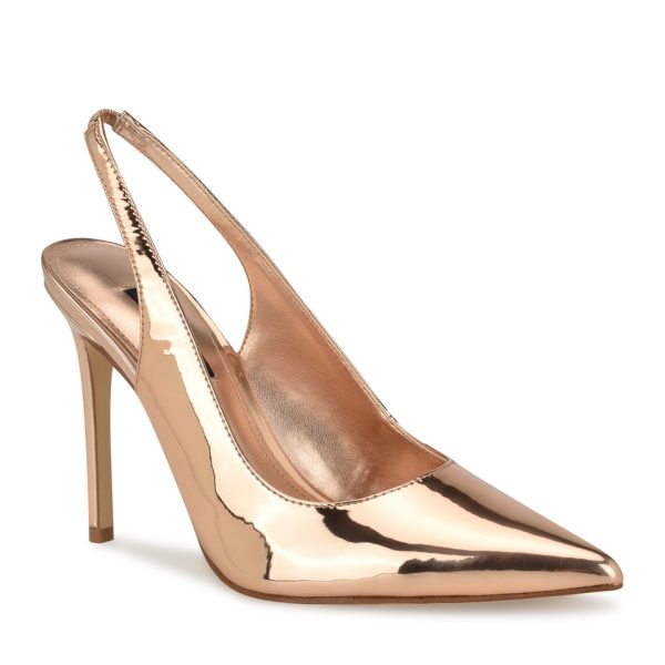 Feather Pointy Toe Slingback Pumps - Image 2