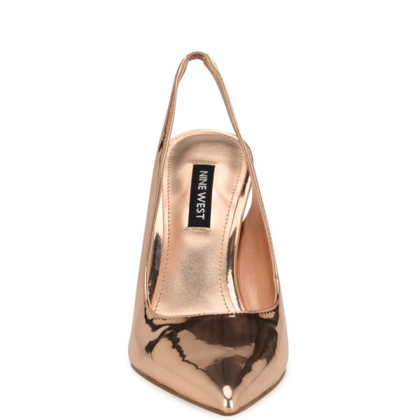 Feather Pointy Toe Slingback Pumps - Image 3