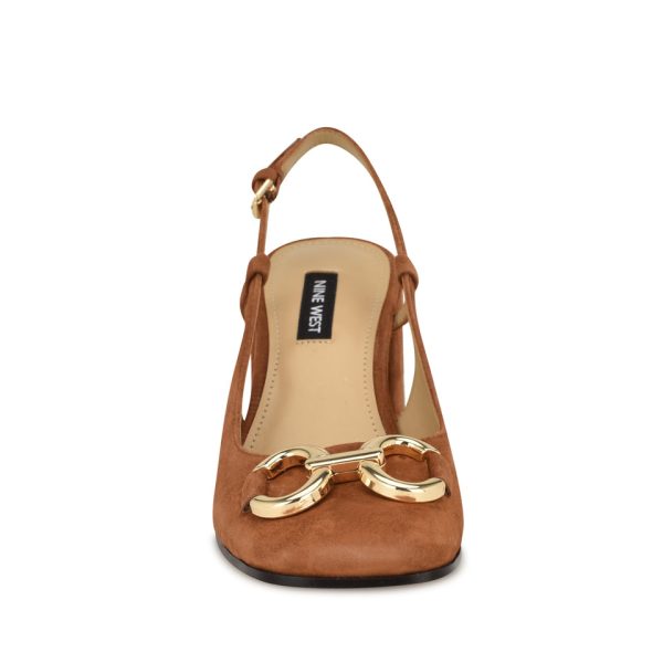 Cast Block Heel Slingback Pumps - Image 3