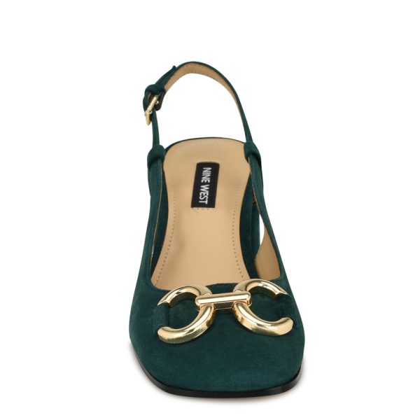 Cast Block Heel Slingback Pumps - Image 3