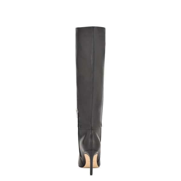 Richy Wide Calf Heeled Boots - Image 4