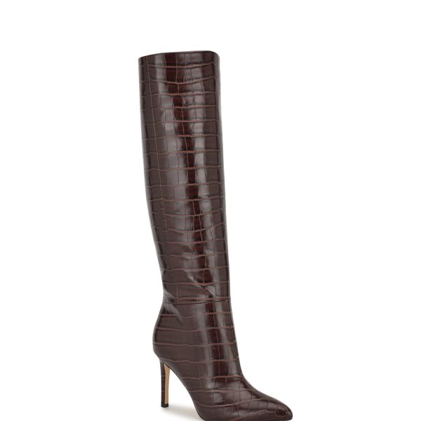 Richy Wide Calf Heeled Boots - Image 2
