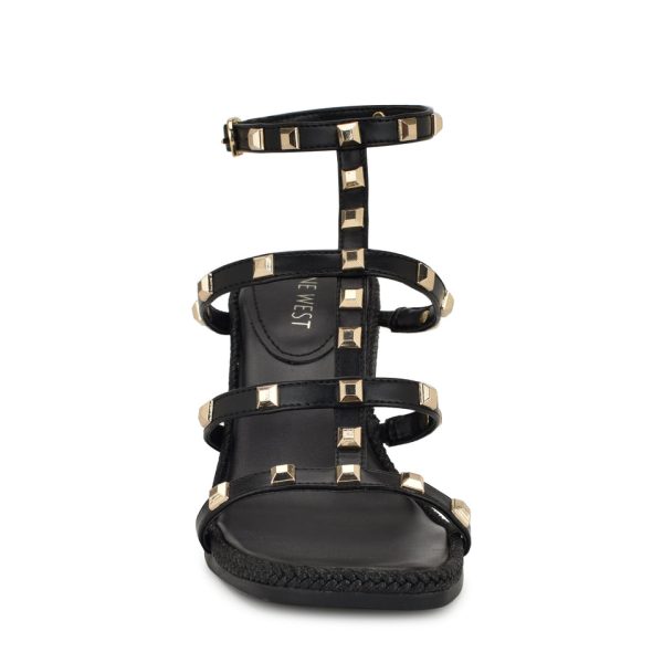 Sardis Studded Wedge Sandals - Image 3