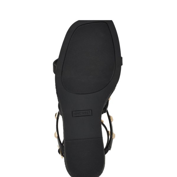 Sardis Studded Wedge Sandals - Image 5
