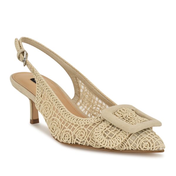 Nolla Woven Slingback Pumps - Image 2