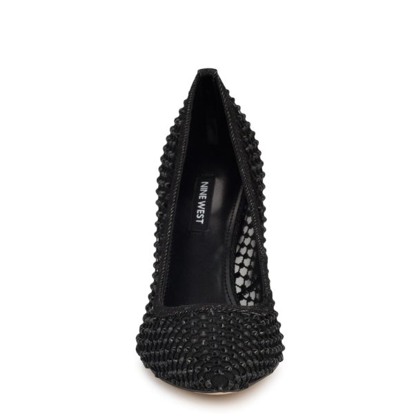 Freshe Rhinestone Mesh Pumps - Image 3