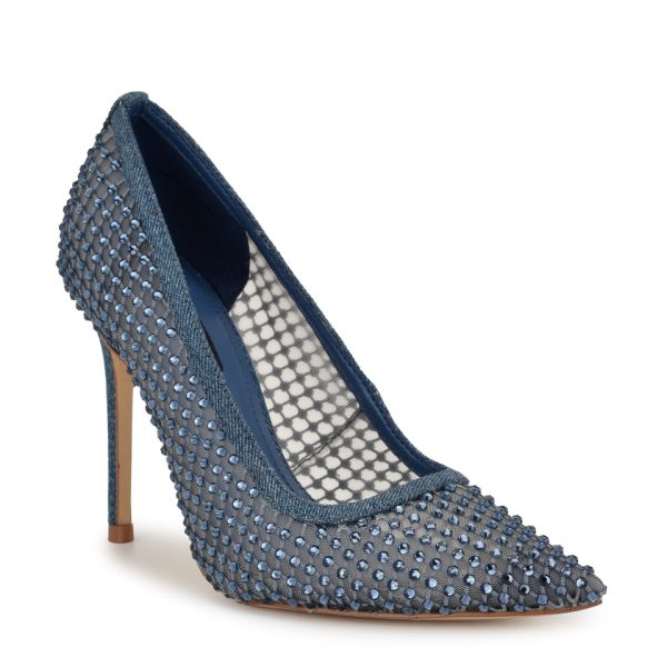 Freshe Rhinestone Mesh Pumps - Image 2