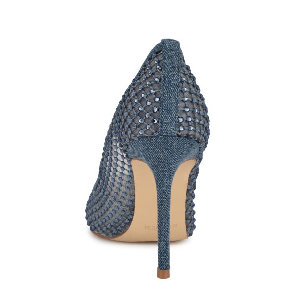 Freshe Rhinestone Mesh Pumps - Image 4