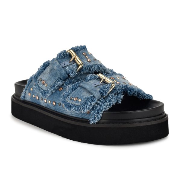 Eleny Buckle Slide Sandals - Image 2