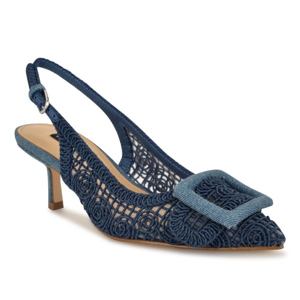 Nolla Woven Slingback Pumps - Image 2