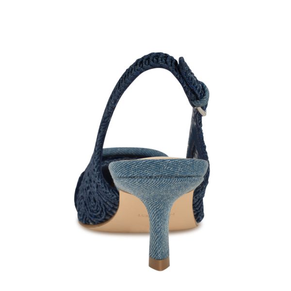 Nolla Woven Slingback Pumps - Image 4