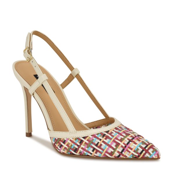 Floree Woven Slingback Pumps - Image 2