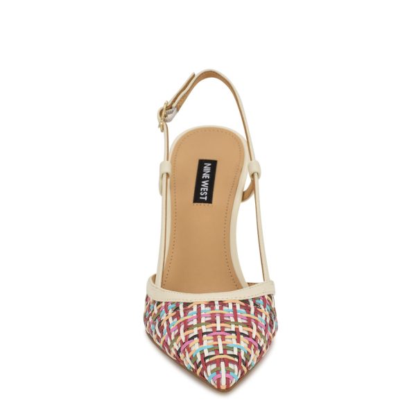 Floree Woven Slingback Pumps - Image 3