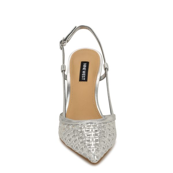 Floree Woven Slingback Pumps - Image 3