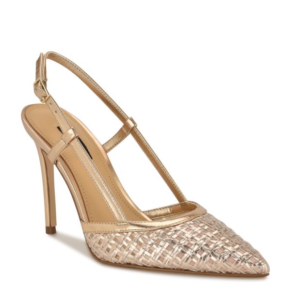 Floree Woven Slingback Pumps - Image 2
