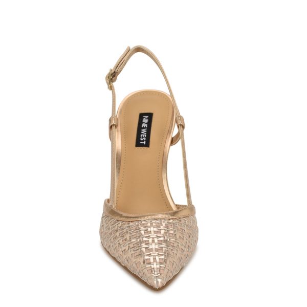 Floree Woven Slingback Pumps - Image 3