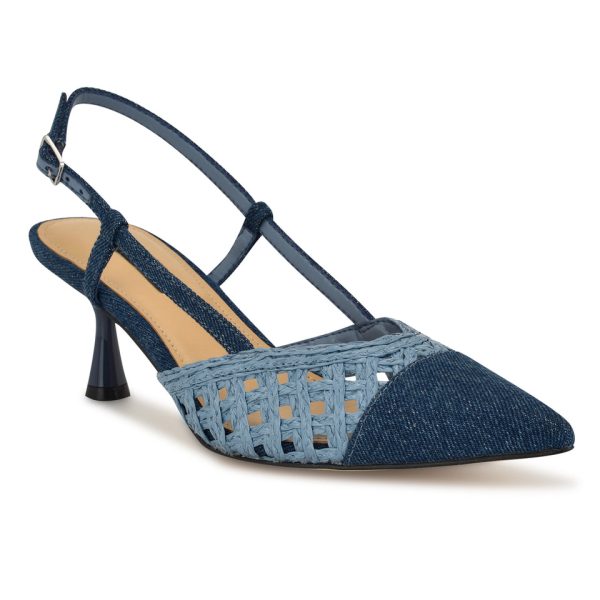 Railen Woven Cap Toe Slingbacks - Image 2