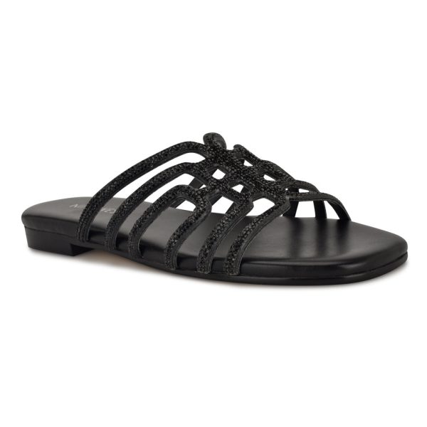 Timy Embellished Flat Sandals - Image 2