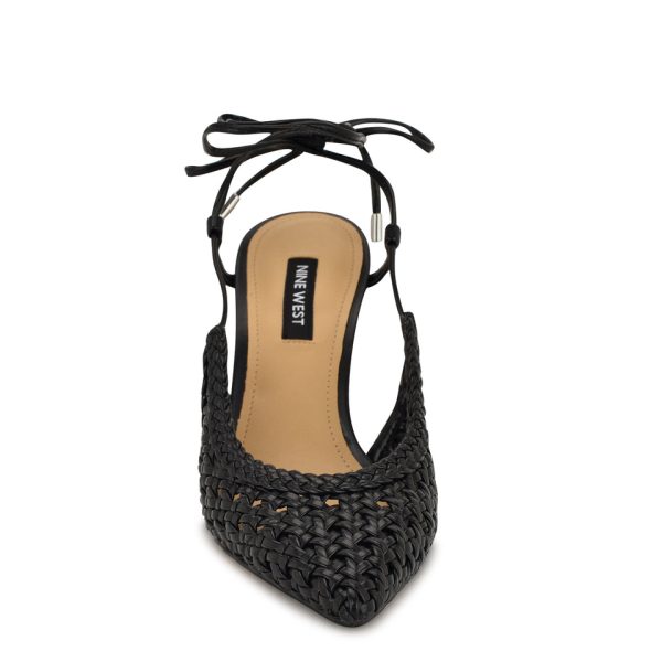 Fessla Woven Ankle Wrap Pumps - Image 3