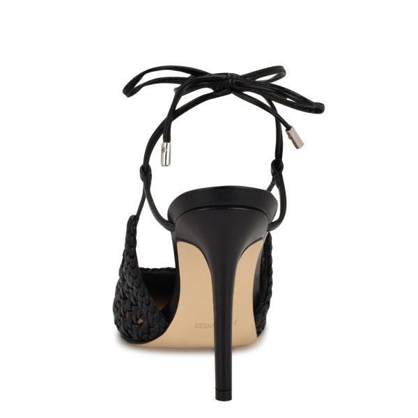 Fessla Woven Ankle Wrap Pumps - Image 4