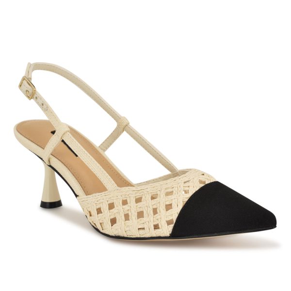 Railen Woven Cap Toe Slingbacks - Image 2