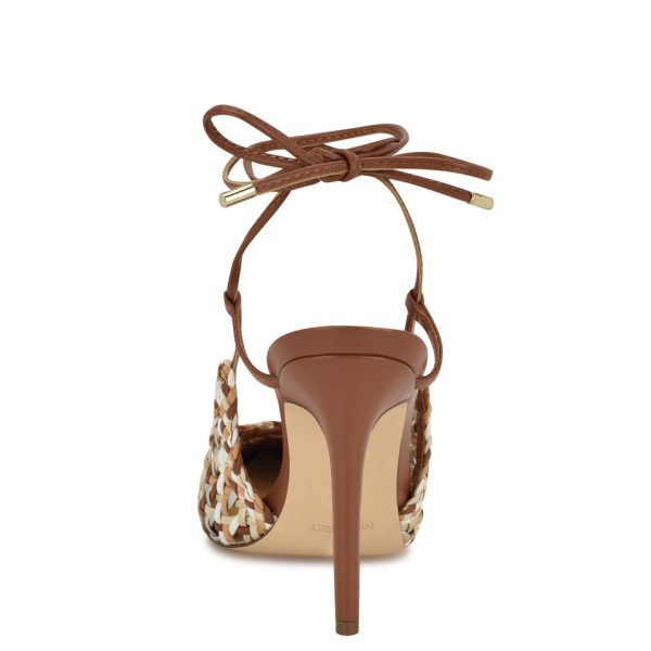 Fessla Woven Ankle Wrap Pumps - Image 4