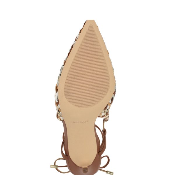 Fessla Woven Ankle Wrap Pumps - Image 5