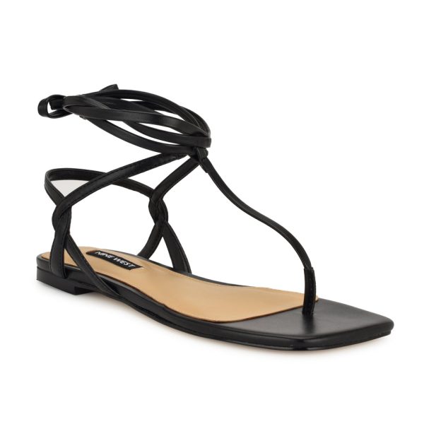 Norta Ankle Wrap Thong Sandals - Image 2