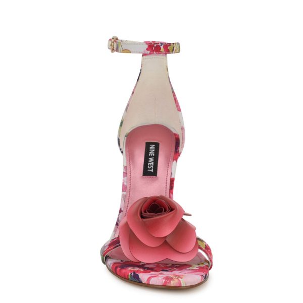 Kharm Rosette Ankle Strap Sandals - Image 3