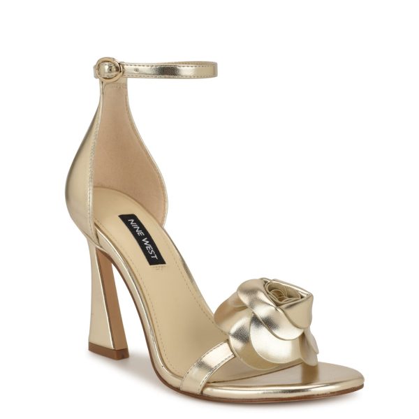 Kharm Rosette Ankle Strap Sandals - Image 2